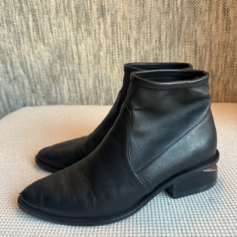 Alexander Wang Black Leather Booties
